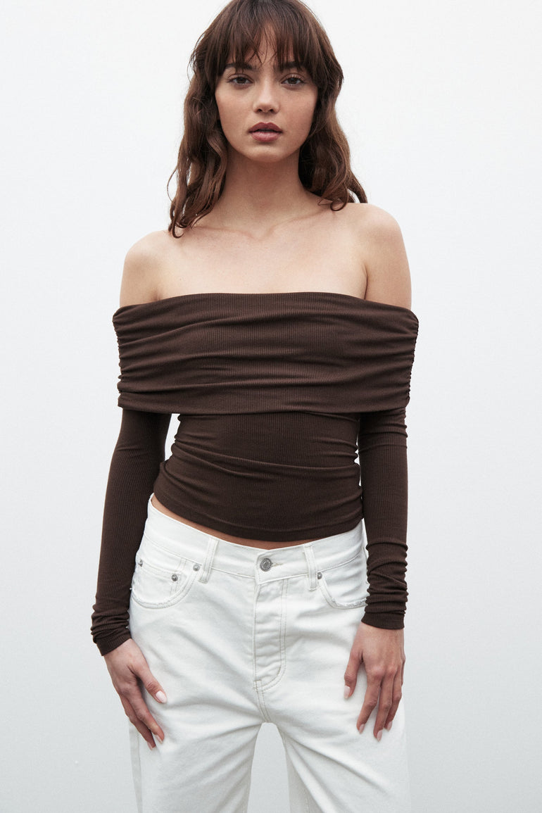 Bayse Alessandra Top Chocolate