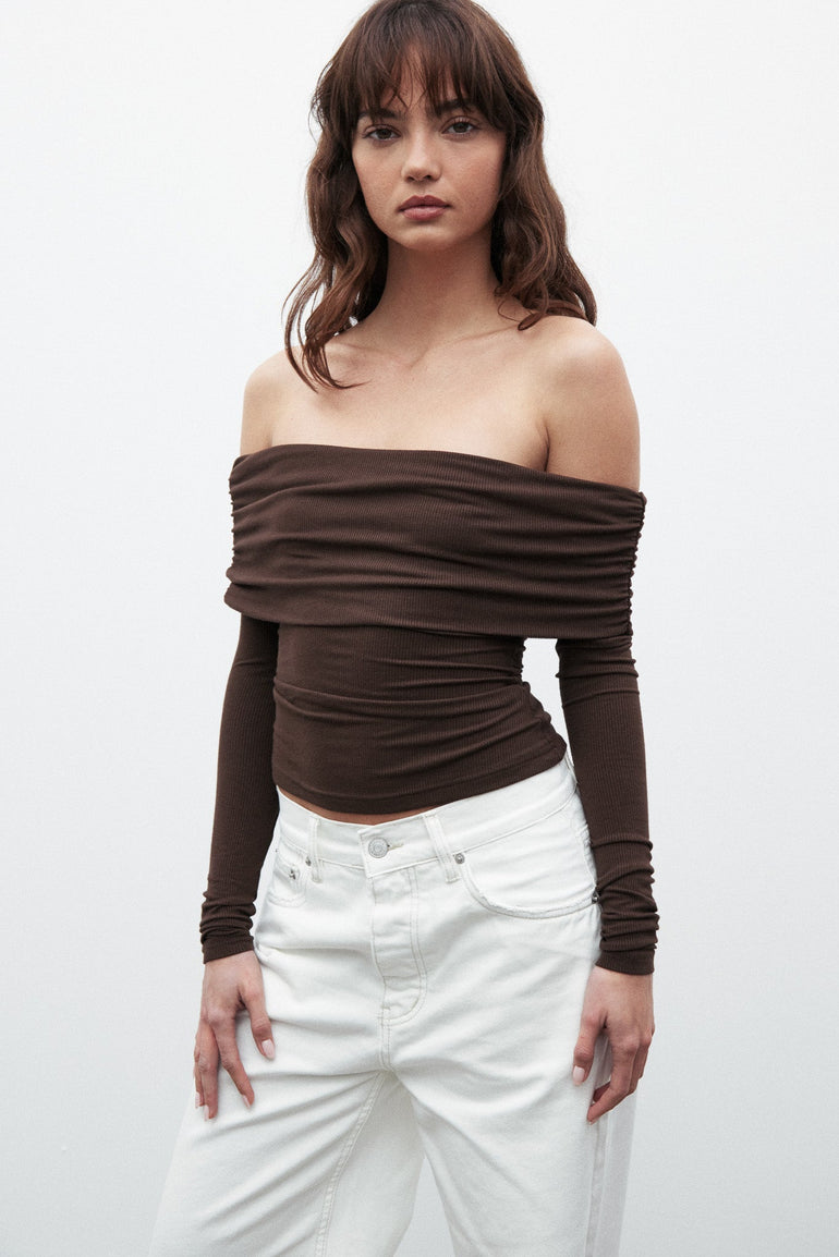 Bayse Alessandra Top Chocolate