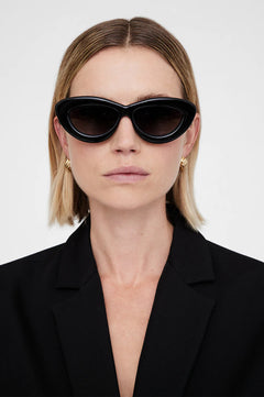Anine Bing Alba Sunglasses Black