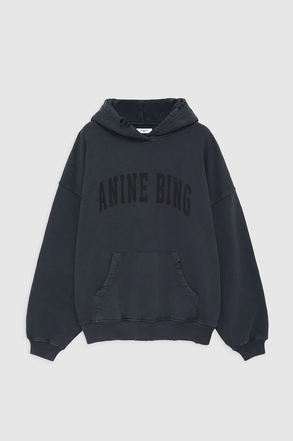 Anine Bing Harvey Sweatshirt Dark Washed Black