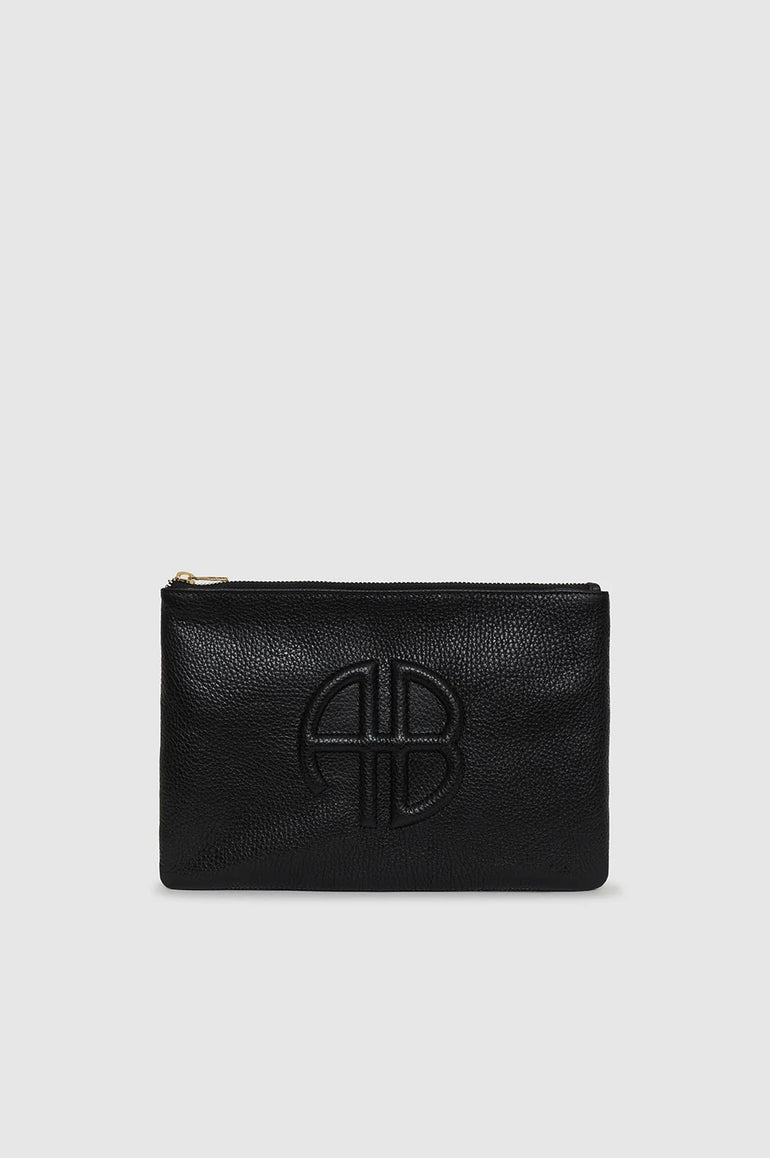 Anine Bing Lili Pouch Black Pebbled