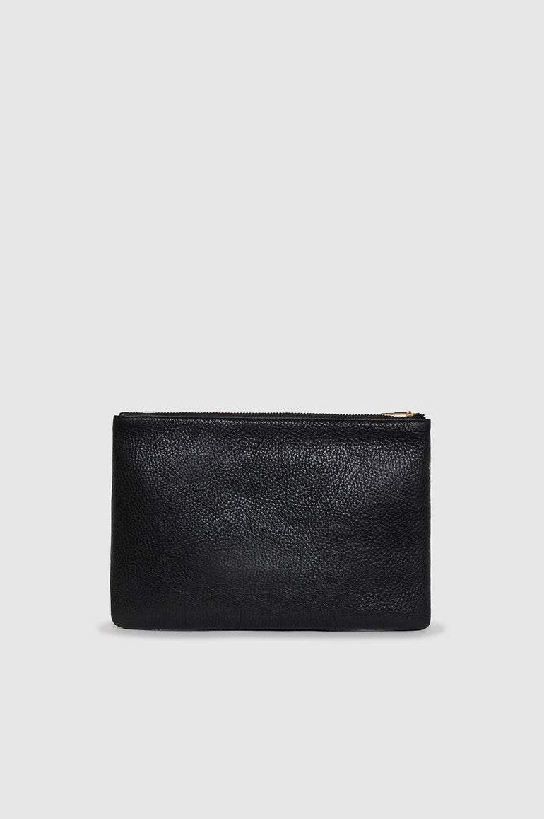 Anine Bing Lili Pouch Black Pebbled