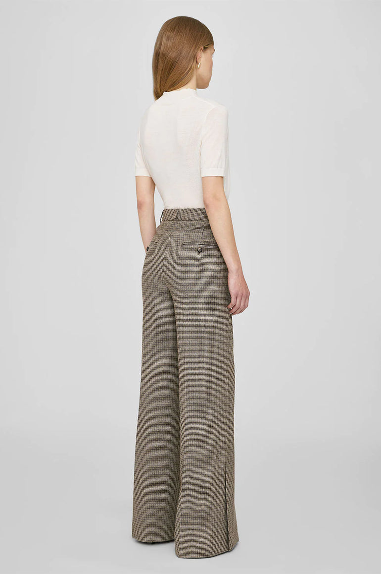 Anine Bing Lyra Trouser Mini Houndstooth