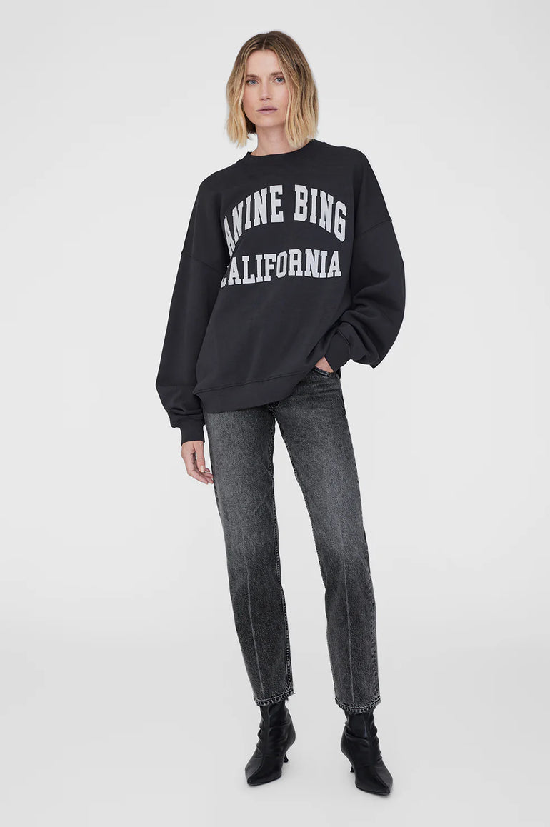 Anine Bing Miles Sweatshirt Vintage Black