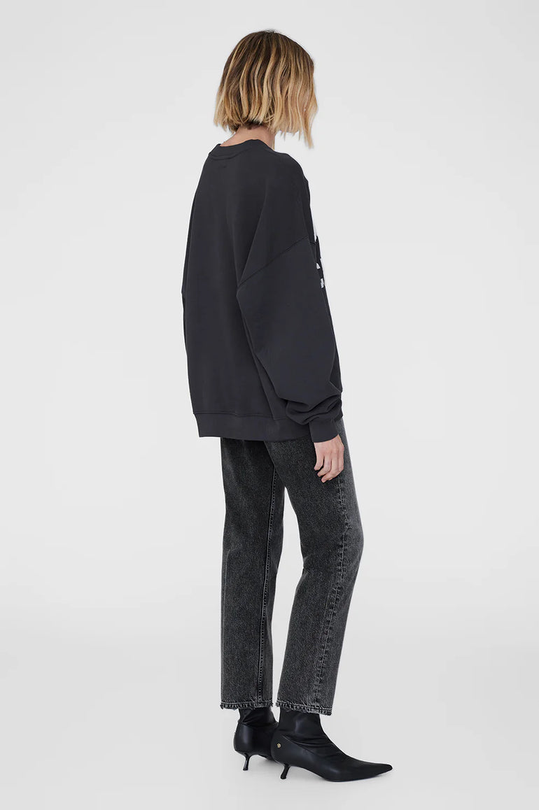 Anine Bing Miles Sweatshirt Vintage Black