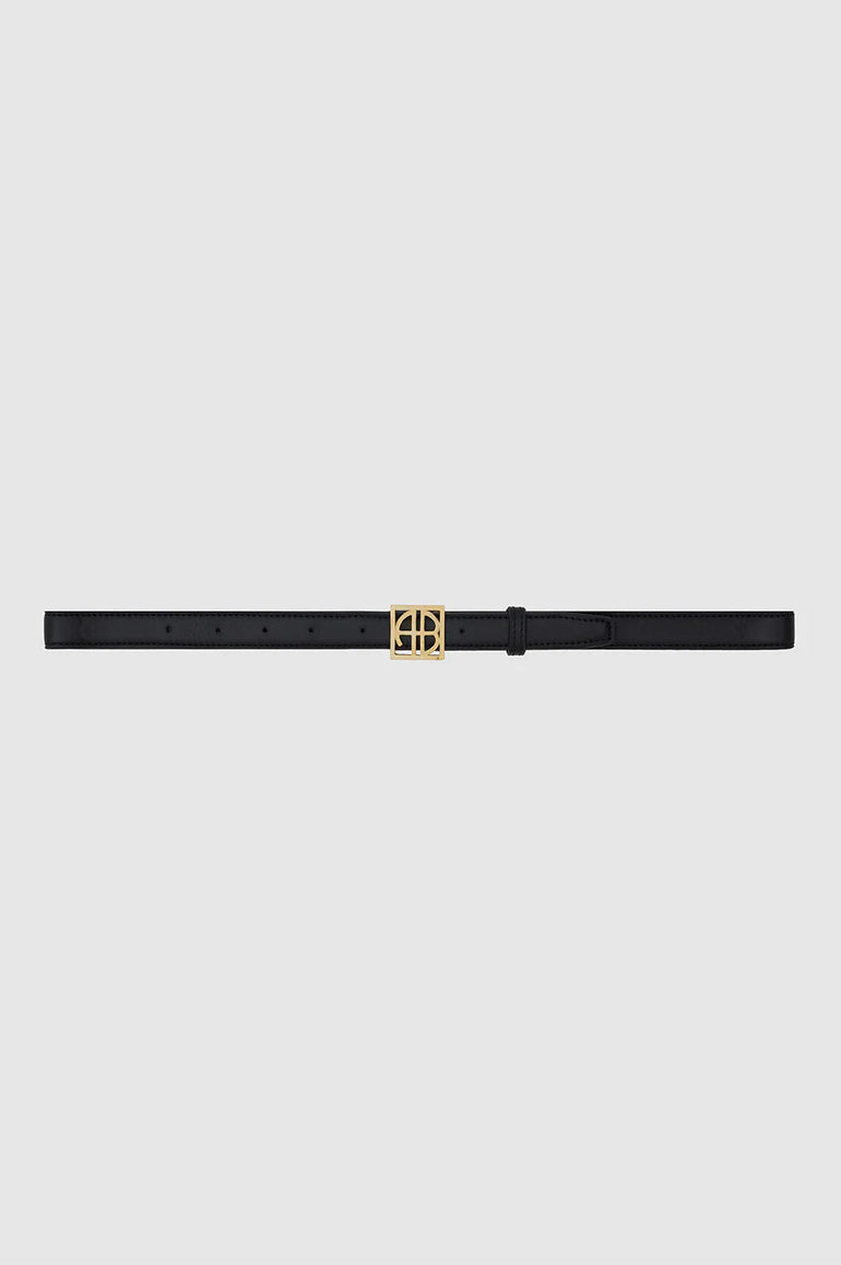 Anine Bing Monogram Belt Black