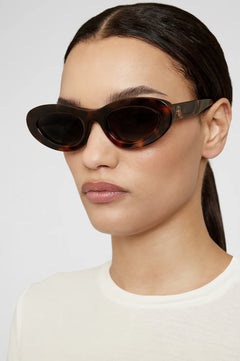 Anine Bing Roma Sunglasses Tortoise