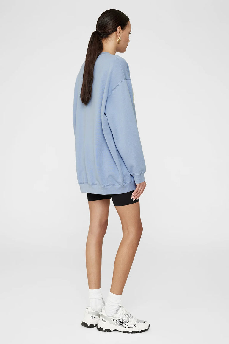 Anine Bing Tyler Sweatshirt Capri Blue