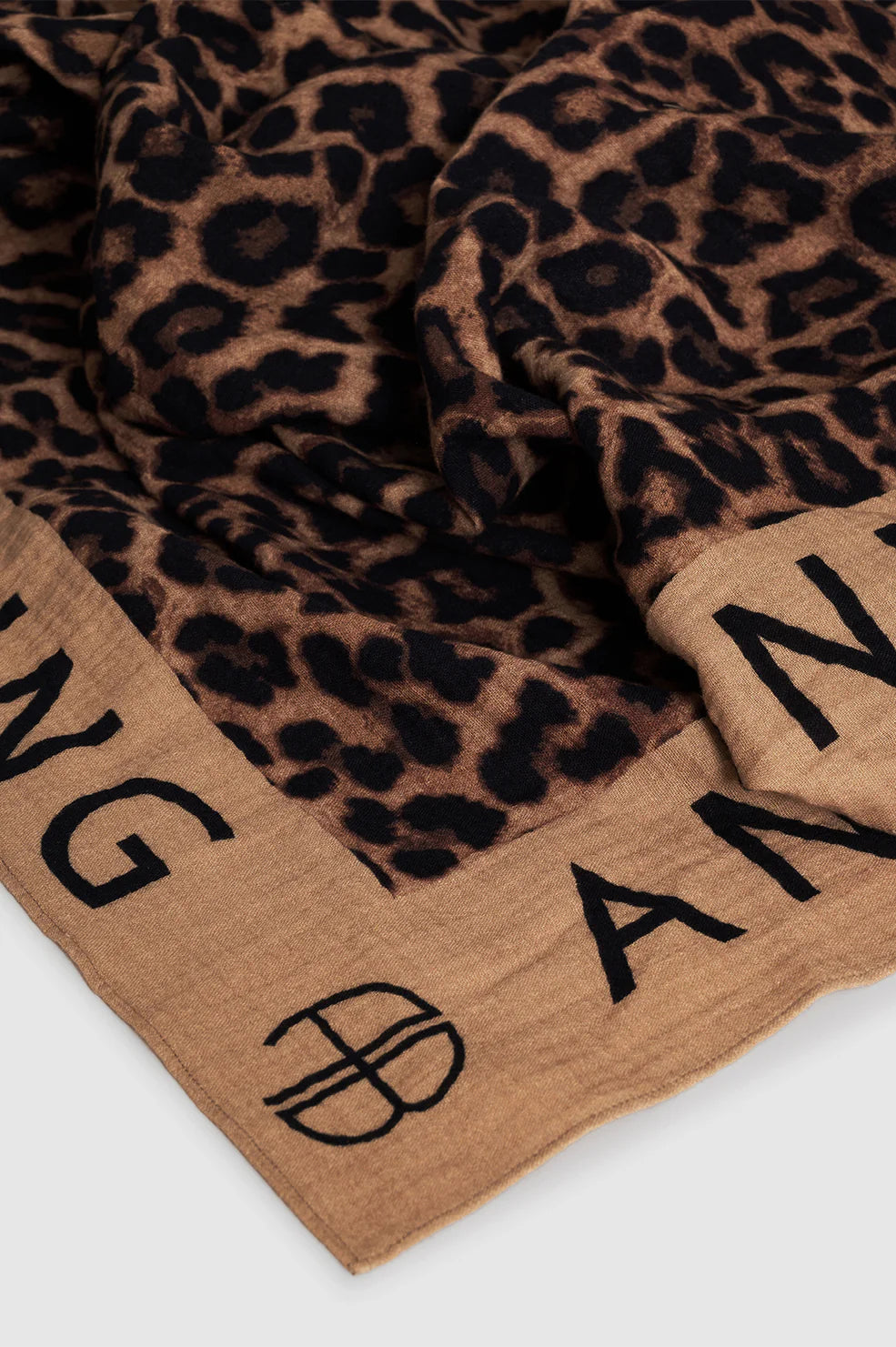 Anine Bing Eliza Sarong Tan And Brown Leopard