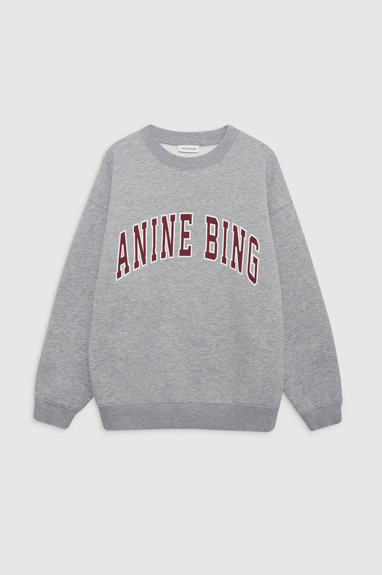 Anine Bing Spencer Sweatshirt Anine Bing Medium Heather Grey