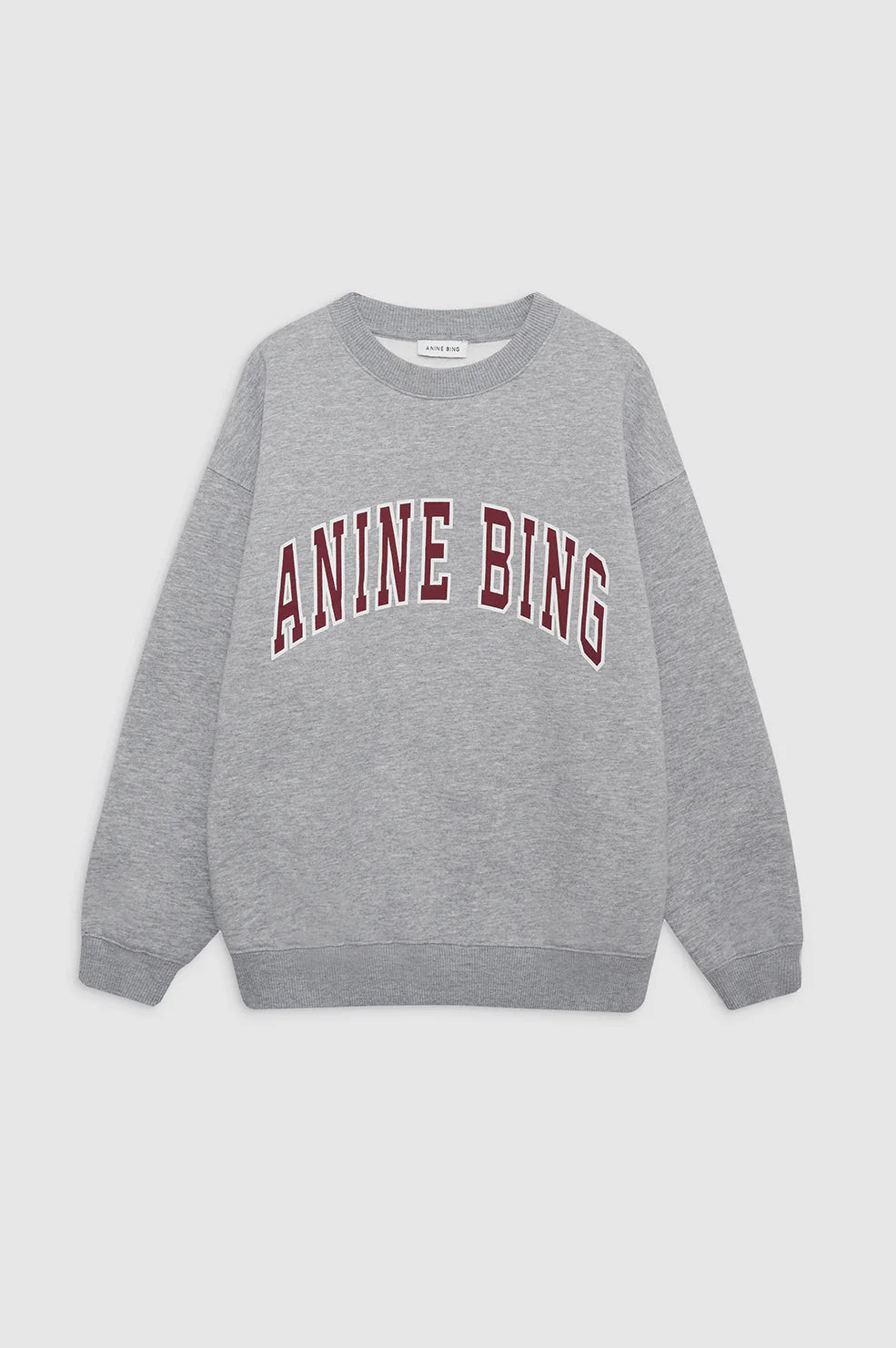 Anine Bing Spencer Sweatshirt Anine Bing Medium Heather Grey