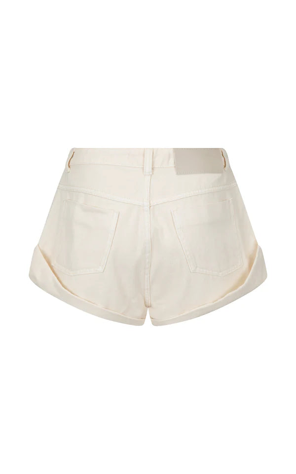 Araminta James Goldie Denim Short Cream