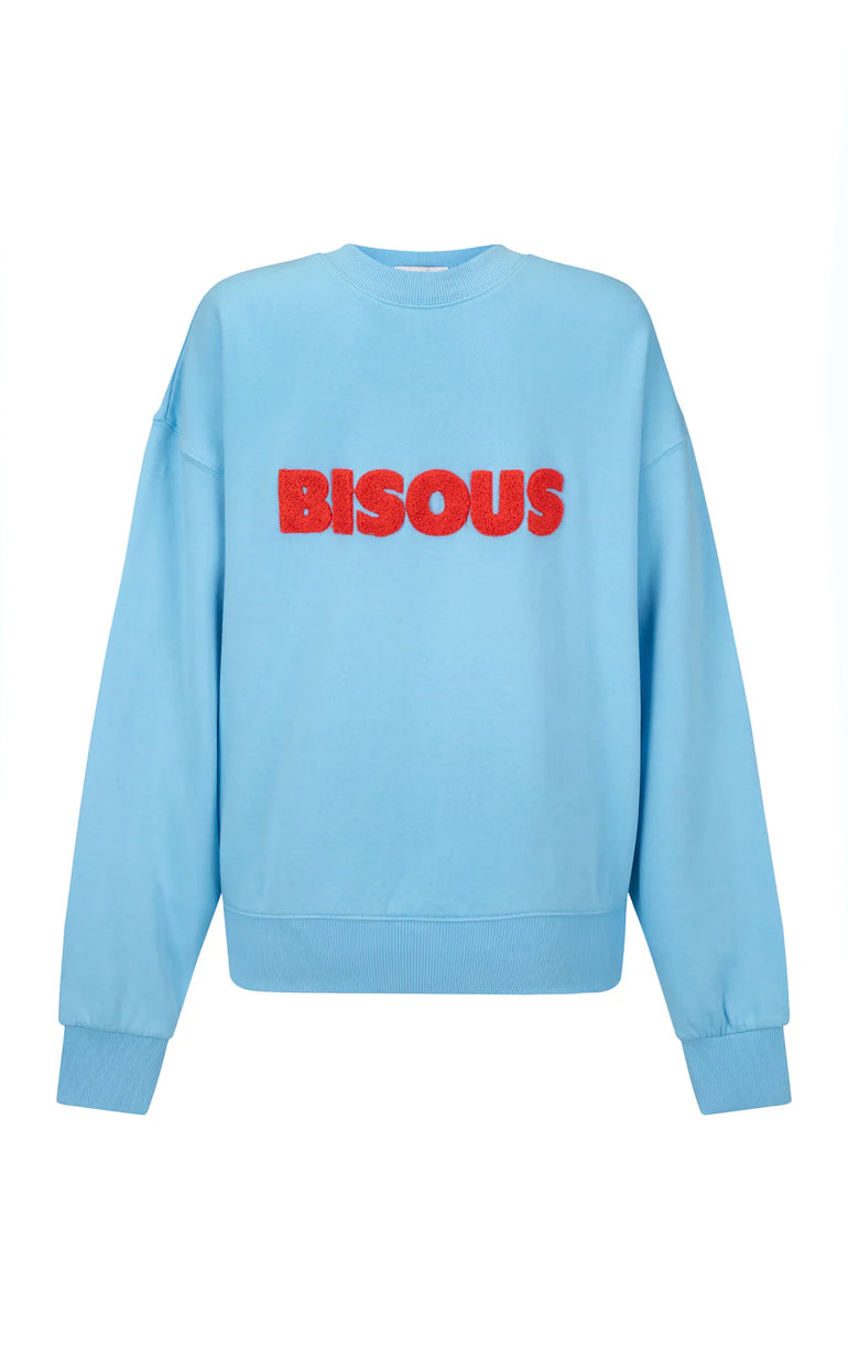 Araminta James Bisous Sweatshirt Ice Blue