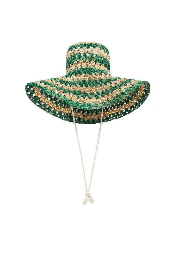 Alemais Poppy Raffia Sun Hat