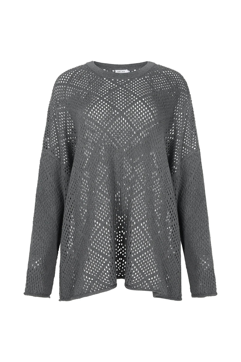 Arcaa Ezra Sweater Dark Grey Marle