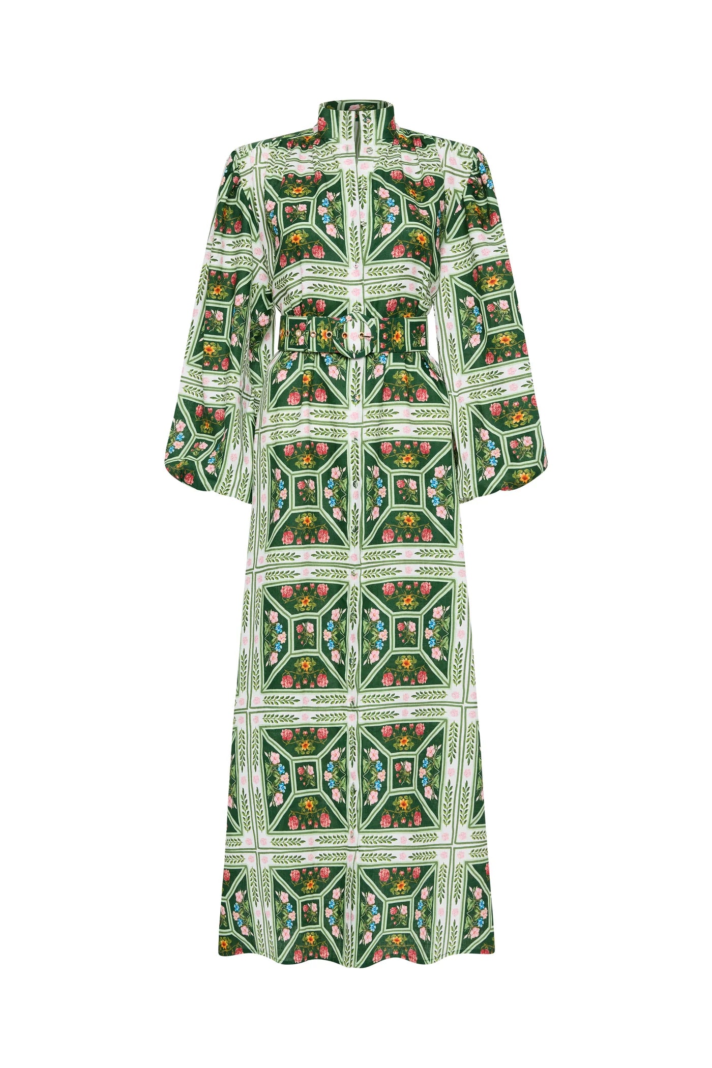 Palm Noosa Noddy Dress Flora Tile