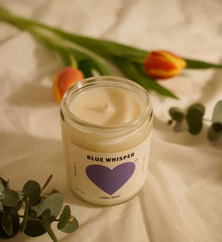 Pinkmint Blue Whisper Soy Candle 220g