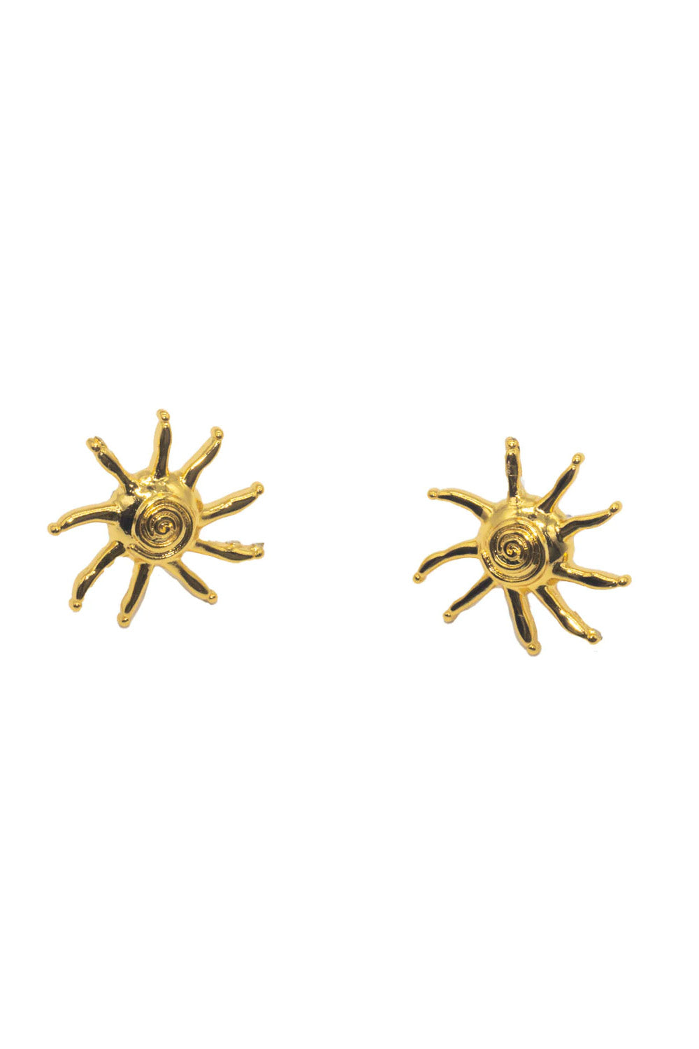 Briwok Tangalooma Sun Stud Earrings Gold