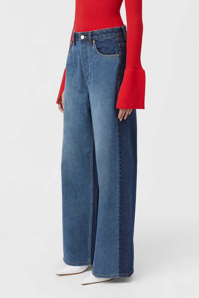 Camilla and Marc Palma Denim Jean Spliced Blue