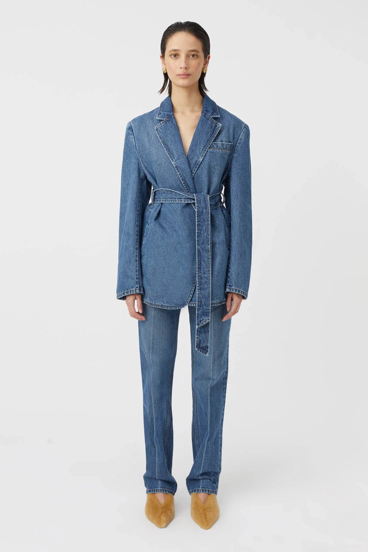 Camilla and Marc Ryland Denim Blazer Classic Blue