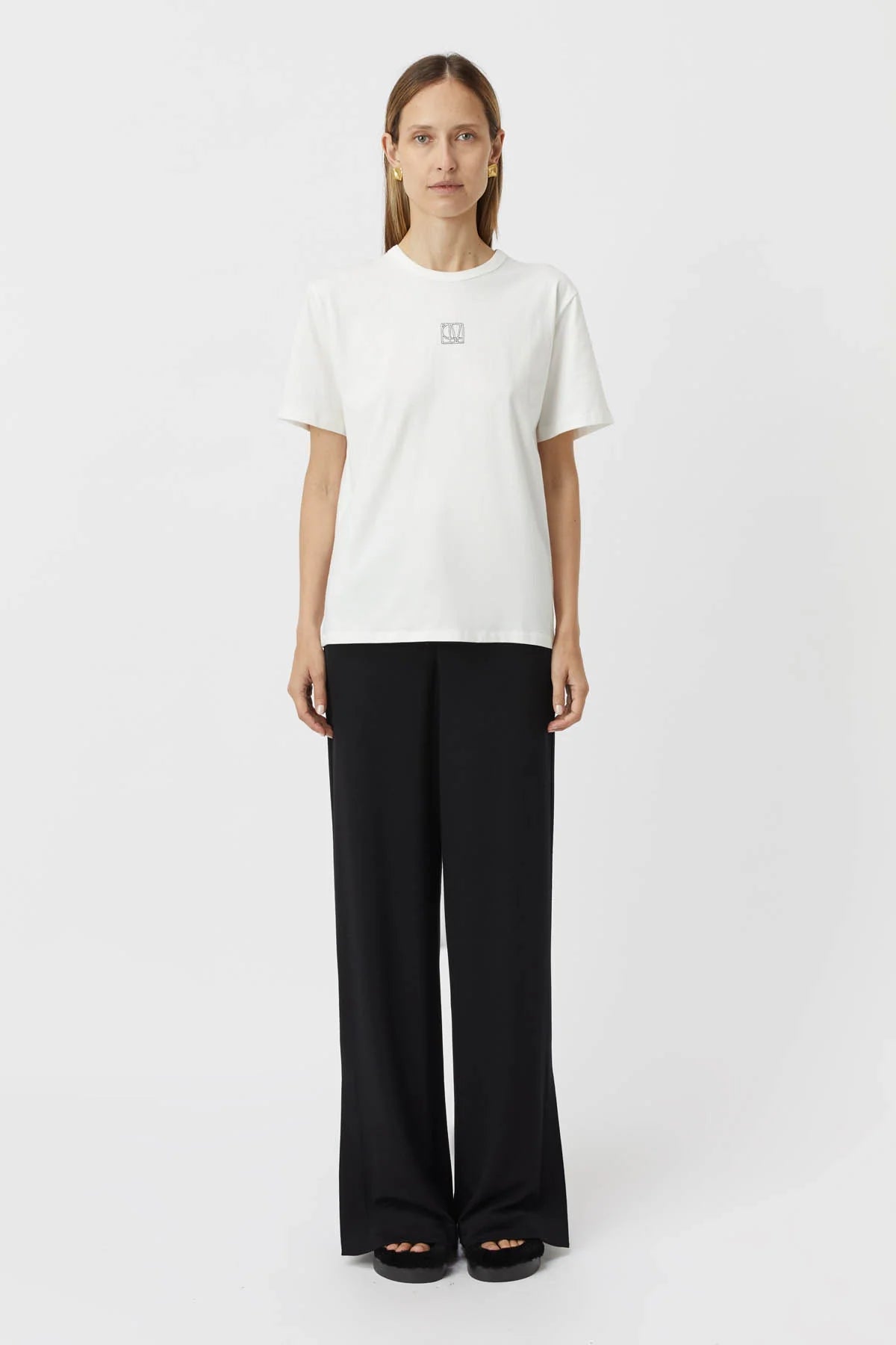 Camilla and Marc Stowe Tee Soft White