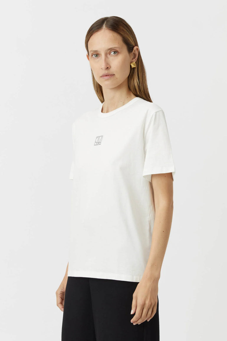 Camilla and Marc Stowe Tee Soft White