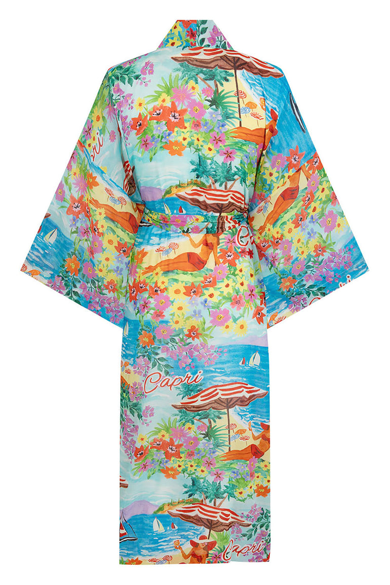 Spell Capri Maxi Robe Ocean