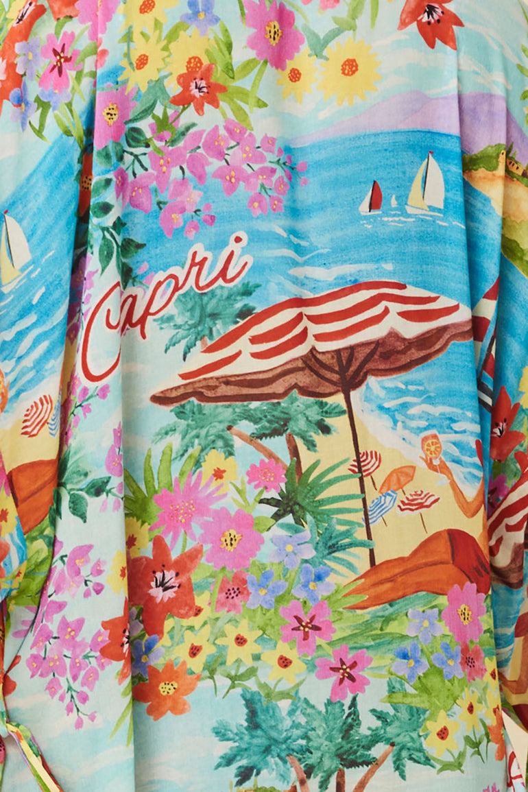 Spell Capri Maxi Robe Ocean