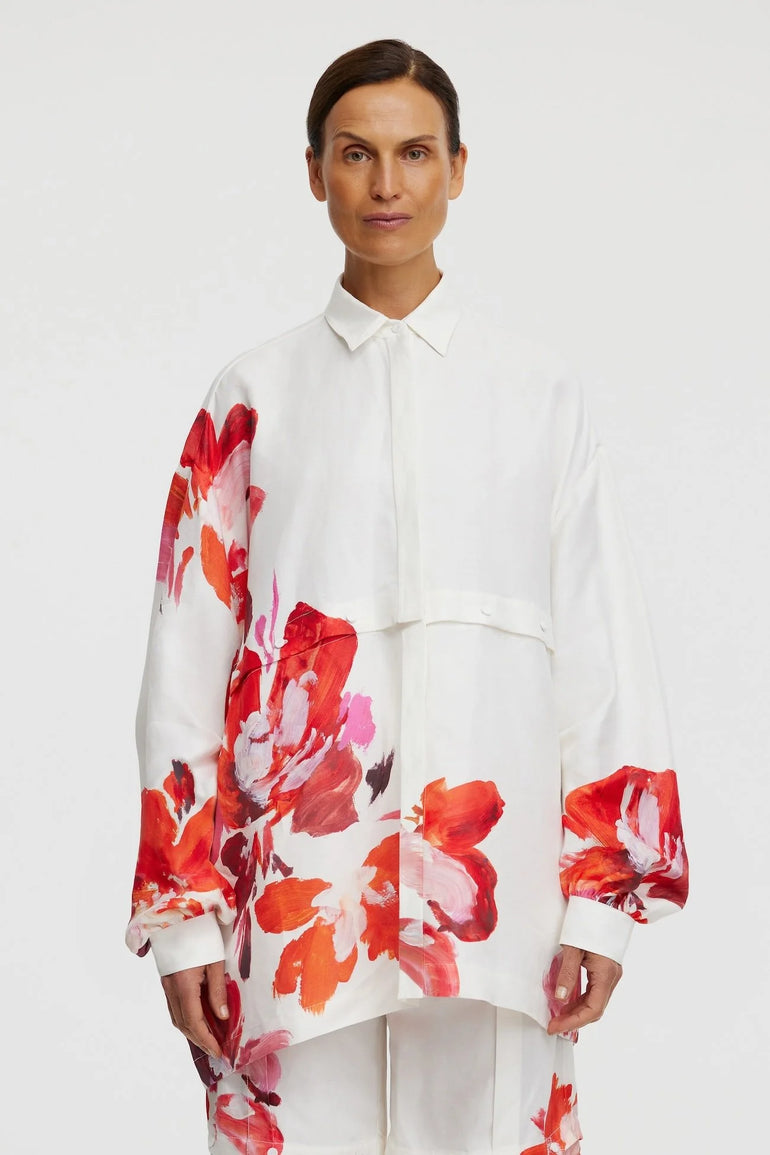 Acler Chapelhill Shirt Wildberry Bloom