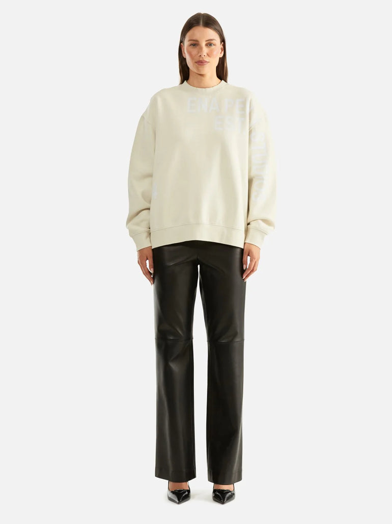 Ena Pelly Lilly Oversized Sweater Studio Cement