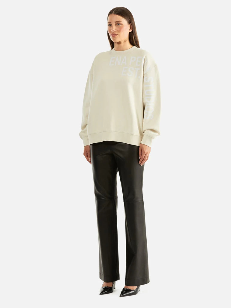 Ena Pelly Lilly Oversized Sweater Studio Cement