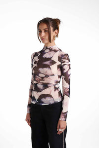 Summi Summi LS Ruched High Neck Top Everlast