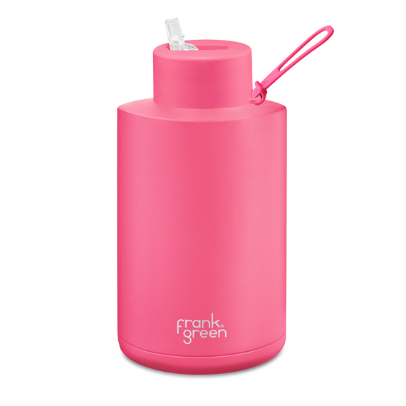 Frank Green Ceramic Reusable Bottle Neon Pink