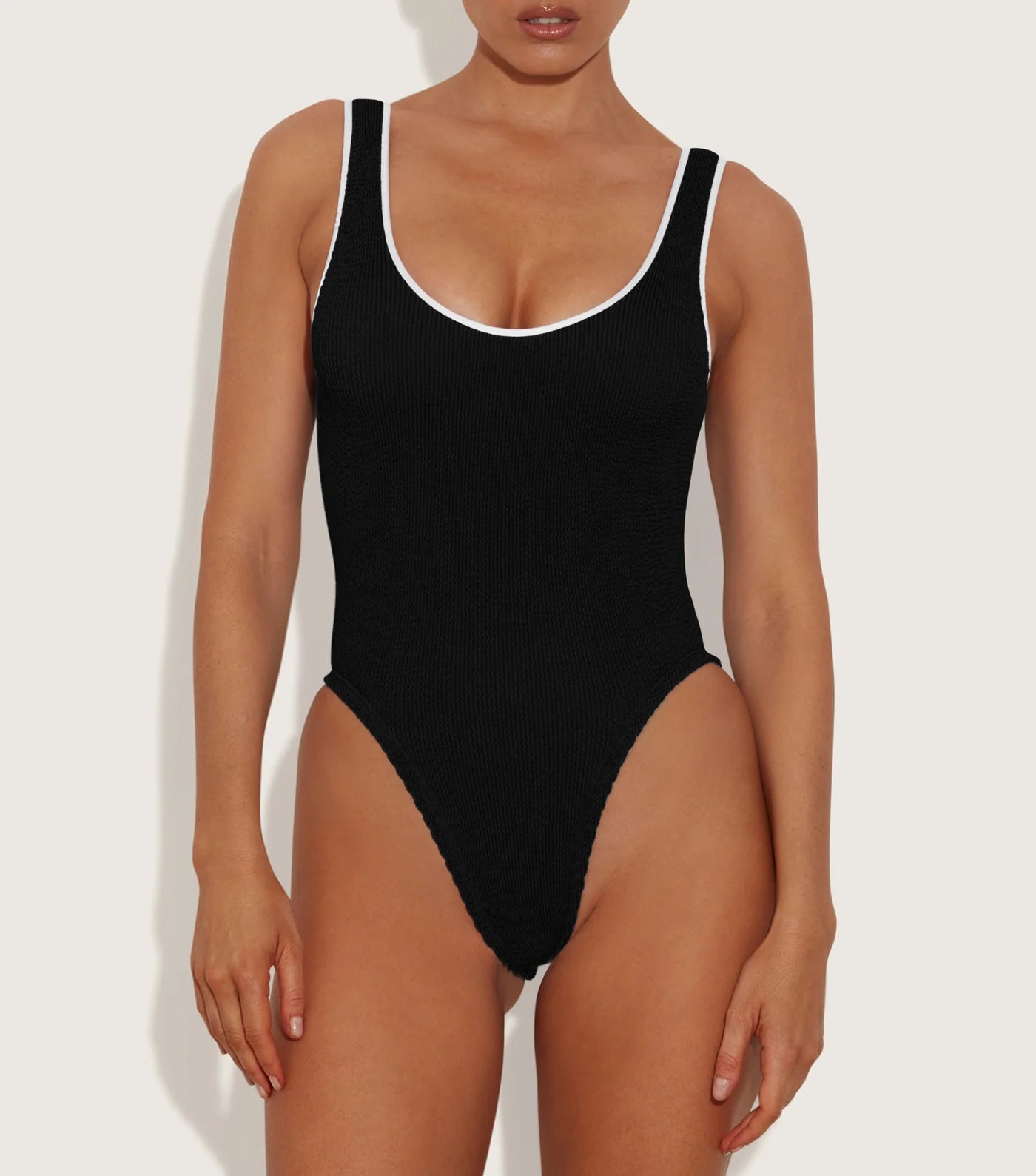 Hunza G Faye Swim Black White