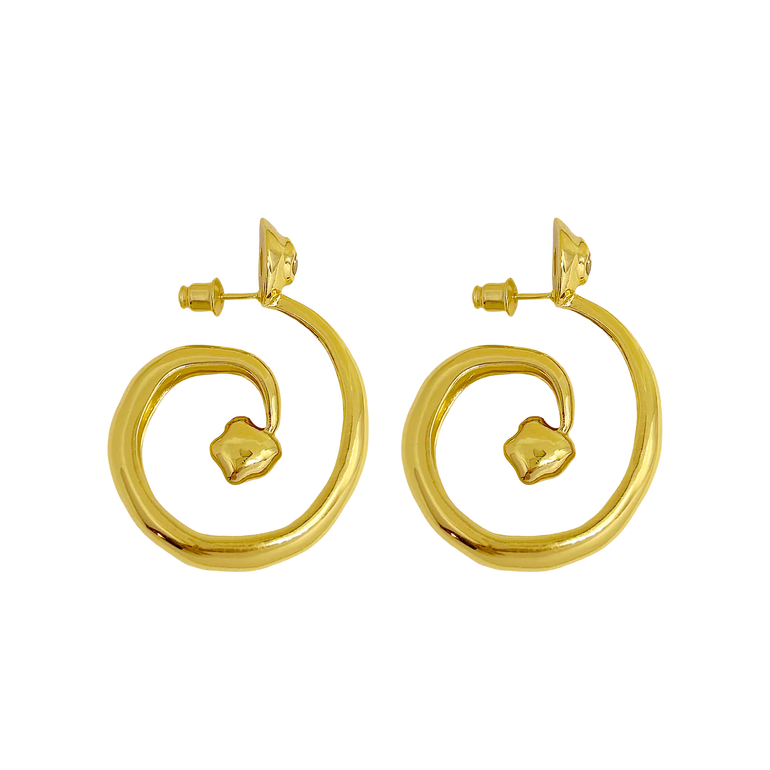 Mountain & Moon Gaia Earrings Gold