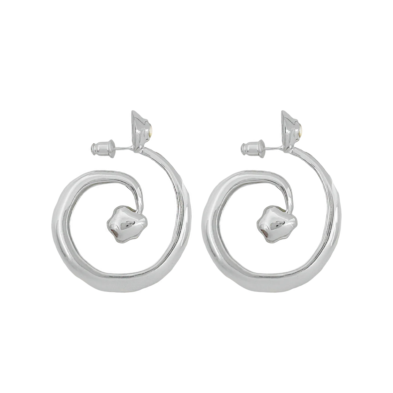 Mountain & Moon Gaia Earrings Silver