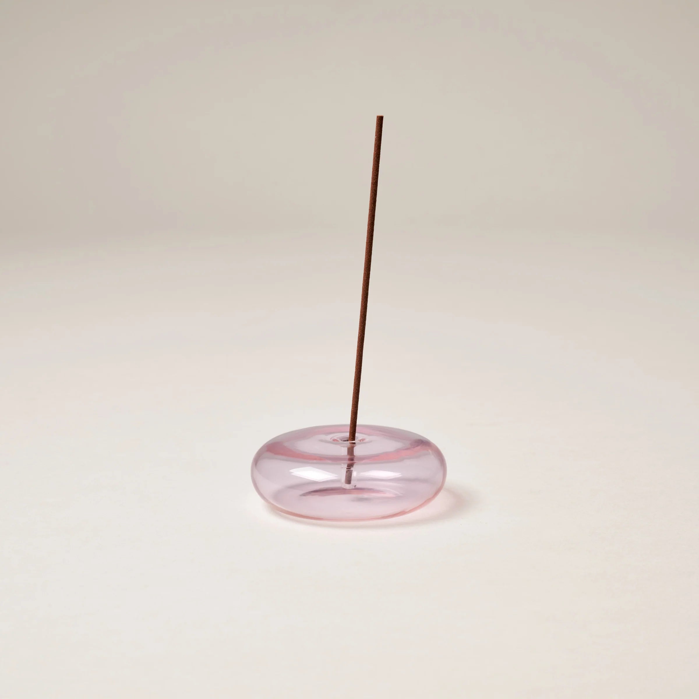 Gentle Habits Glass Vessel Incense Holder Pink