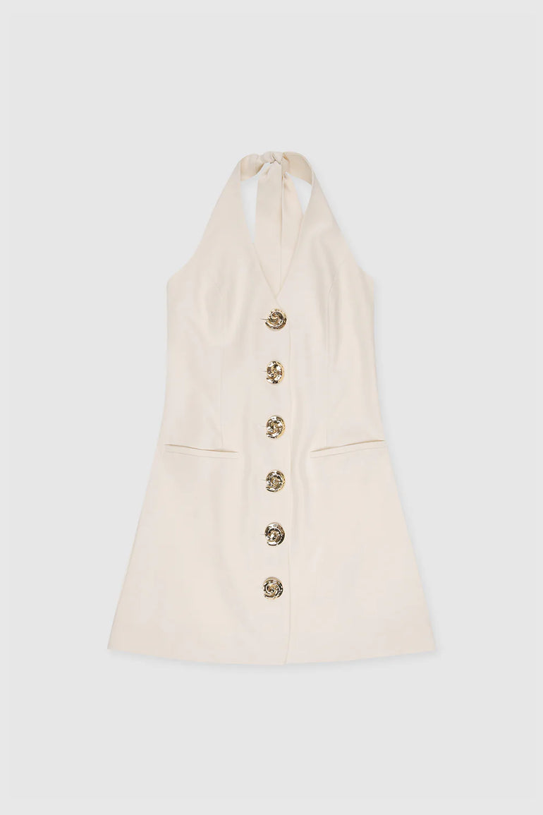 The Wolf Gang Irida Vest Dress Ivory