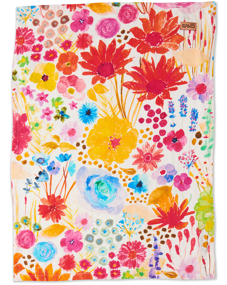 Kip&Co Field Of Dreams In Colour Linen Tea Towel