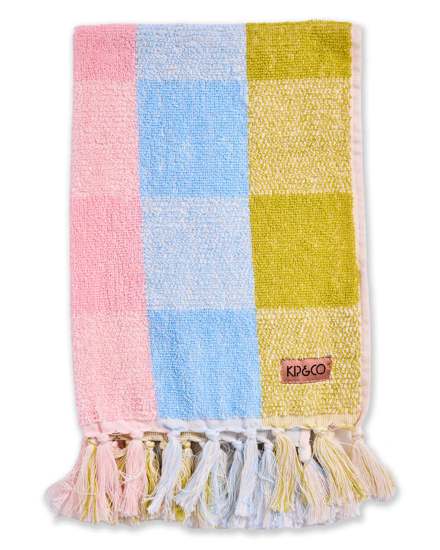 Kip&Co Corfu Tartan Terry Hand Towel