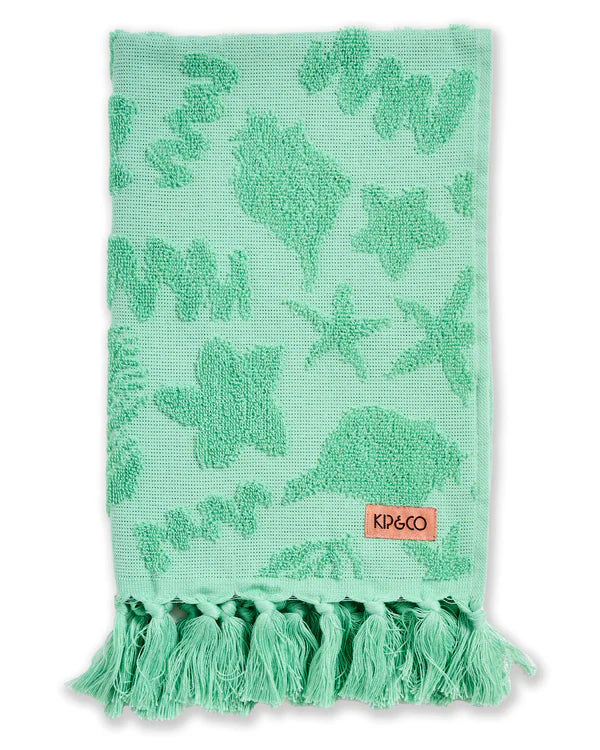 Kip&Co Jade Rock Pool Terry Hand Towel