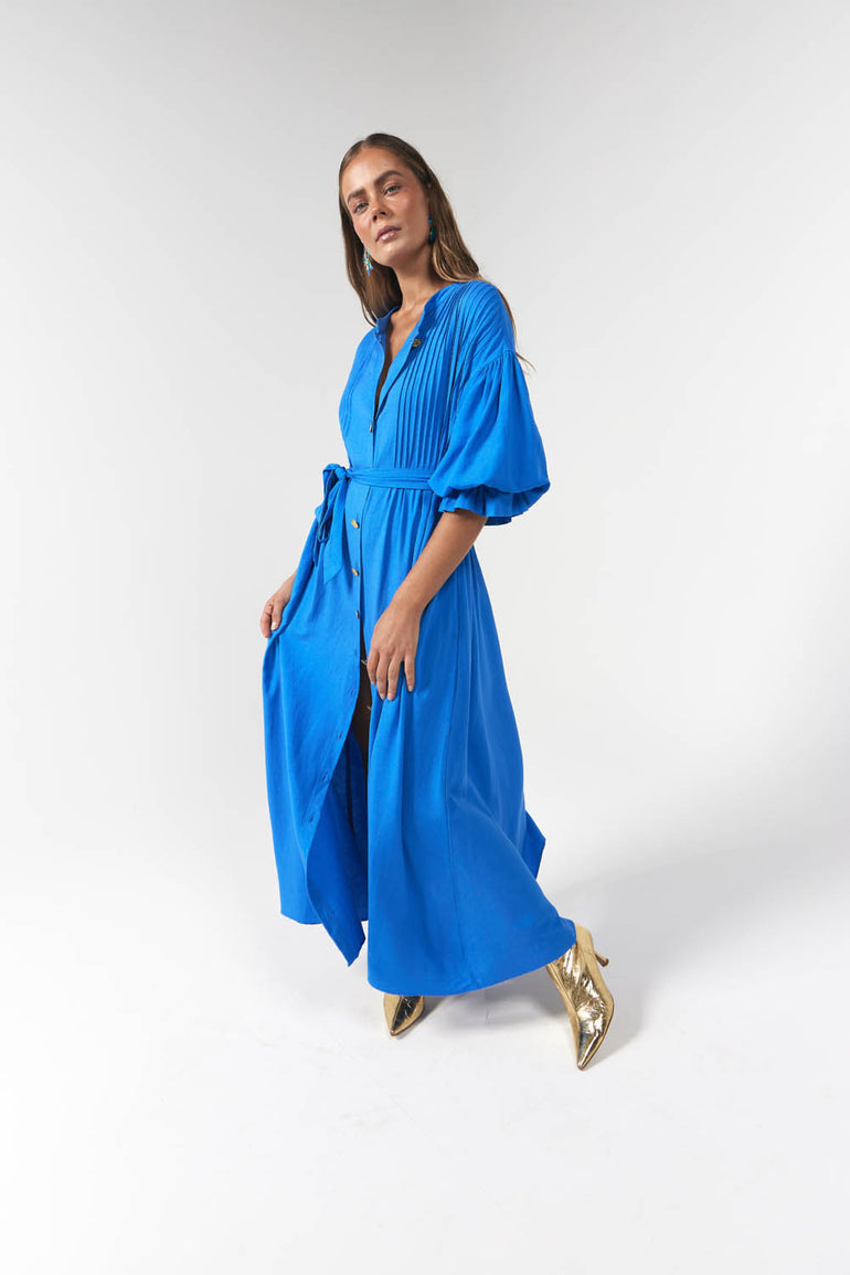 La Bohème Girls Poppy Maxi Dress Cobalt Blue