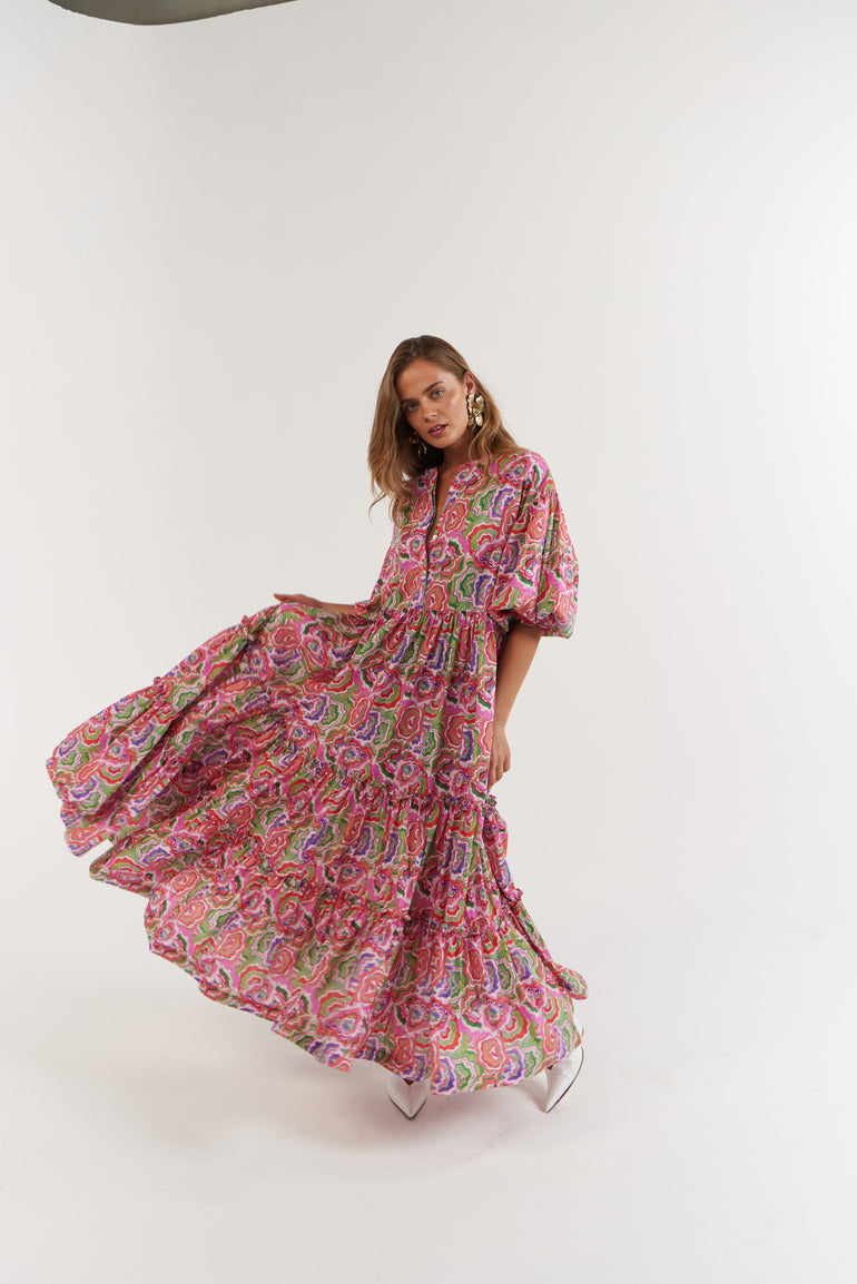 La Bohème Girls Leilani Maxi Cotton Agate Candy Apple