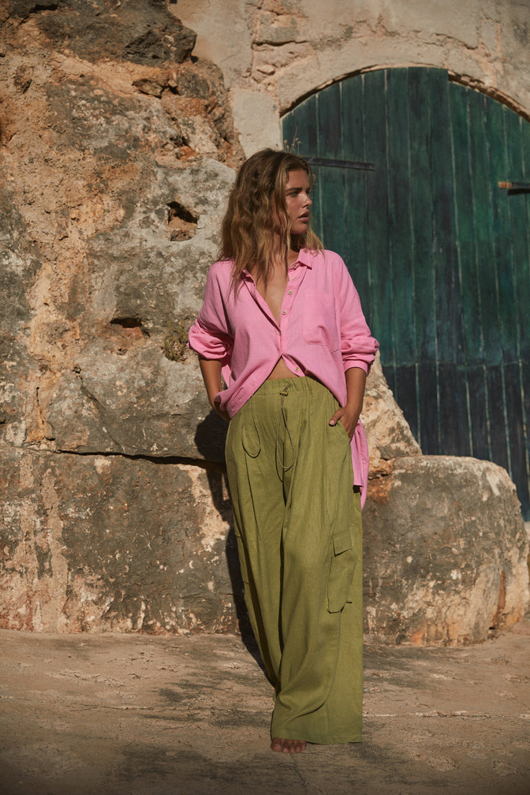 La Bohème Girls Ezra Pant Avocado