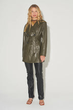 Hansen & Gretel Lenny Leather Jacket Moss