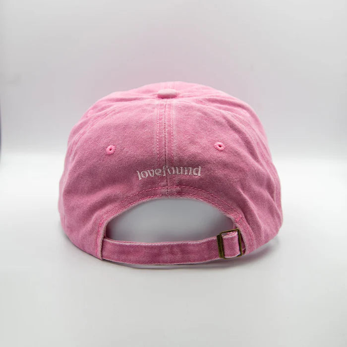 Lovefound Slogan Cap Rodeo Washed Pink