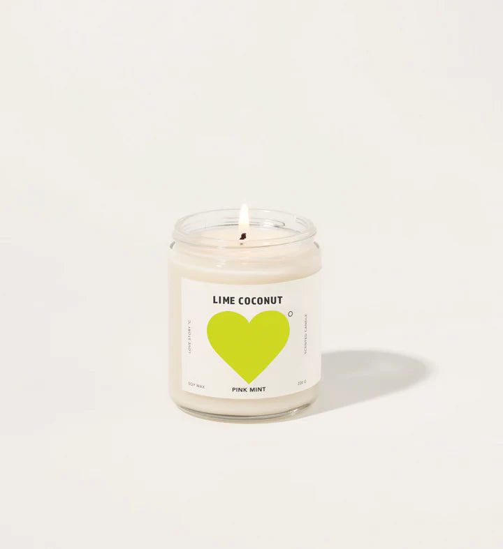 Pinkmint Lime Coconut Soy Candle 220g