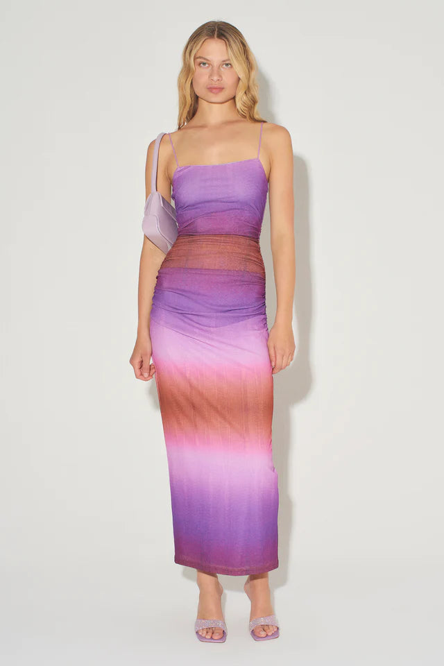 Hansen & Gretel Madison Fitted Midi Dress Gradient