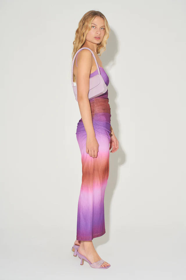 Hansen & Gretel Madison Fitted Midi Dress Gradient