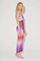 Hansen & Gretel Madison Fitted Midi Dress Gradient